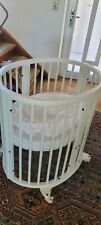 Mitwachsendes Babybett - Kinderbett Stokke Sleepi min incl. Matratze &Himmelssta