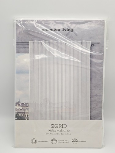 Fertigvorhang sigrid weiß - fertigvorhang,