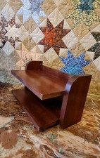 Vintage, Kleines WANDREGAL, MAHAGONIE Furnier, 44 Cm