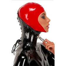 6mm latex hals korsett - latex,