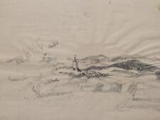 Paul Kuhfuß Dorfansicht Wolfhagen Kassel Berliner Secession Original Kohle 1947