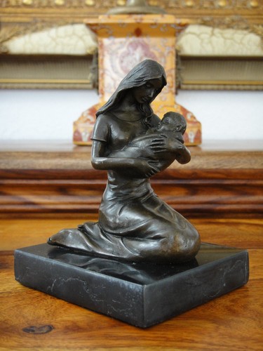 Bronze statue mutterliebe - statue,