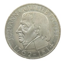 BRD 5 DM Johann Gottlieb Fichte 1964 J | Jaeger 393