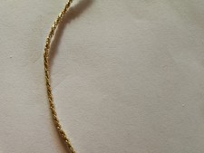 3 m gedrehte Kordel Gold 2 mm breit