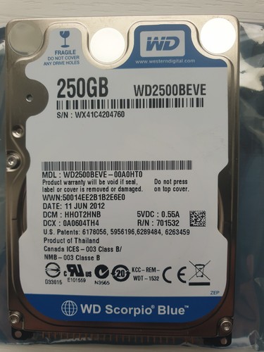 Western digital 250gb - western,