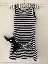 JOTTUM NL * Top Kleid k. Rock * Gr 116 6 110 122 * Weiß schwarz gestreift SO MIU