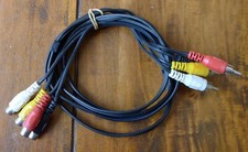 4fach Cinch Audio Anschlusskabel Stereo - 150 cm - Kabel schwarz - Hifi
