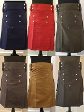 Herren Baumwoll Utility Kilt