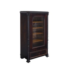 Vitrinen-Schrank Biedermeier 2. Zeit  um 1900 Mahagoni B: 87 cm -11791-