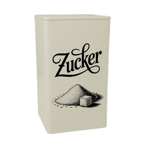 Zucker vintage vorratsdose - zucker,