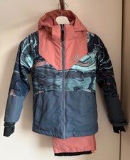LEGO WEAR Kinderskijacke und -hose Größe 134 mit Ski-Fingerhandschuhen