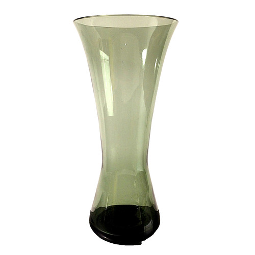 Vintage rauchglas vase 50er - rauchglas,