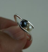 925 Sterling Silber Ring mit Süßwasserperlen  verschiedene Größen
