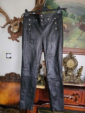 Damen Lederhose 40 Alexander McQueen Nappa Leder