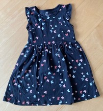 H&M Basic Kleid Schmetterlinge