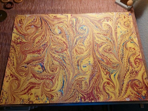 Schönes hand marmorpapier - schönes,