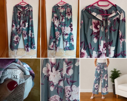Sommerhose palazzo hose mit - /,