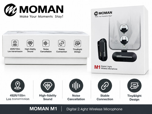 Moman wireless mikrofon - moman, 2,4