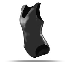 LatexDreamwear - sexy 100% Latex Body / Badeanzug / Latexbody schwarz - Desoous