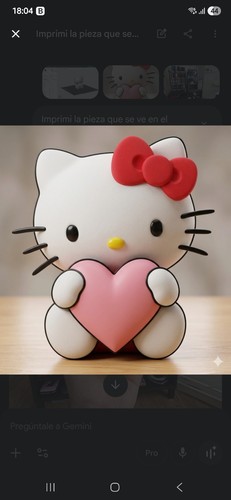 Hello kitty figur mit herz - hello,