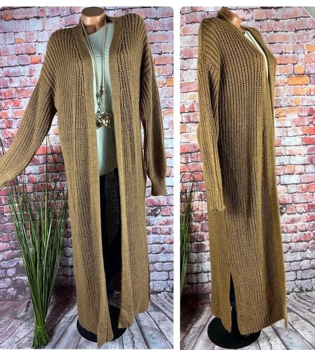 Grob strick mantel cardigan - strick,