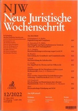 NJW 12/2022 - Neue Juristische Wochenschrift - wie neu!!
