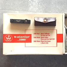 WATASTAR 1000 W Quarz-Jod-Lampe OVP; Contessa-Nettel Entfernungsmesser in Tasche