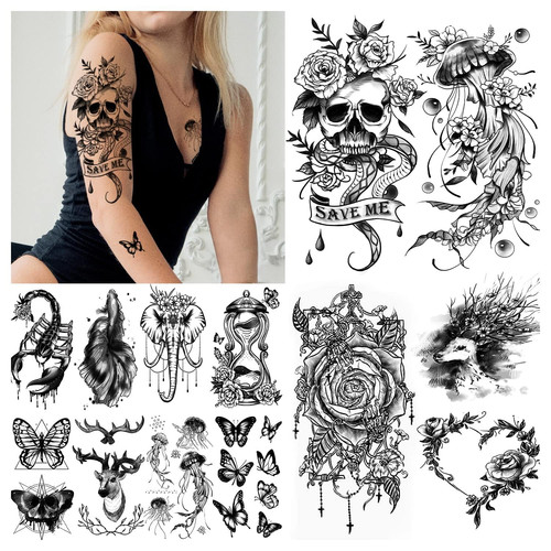 Blätter fake tattoos - 34,