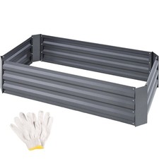 Hochbeet Metall verzinkter Stahl Gemüsebeet Pflanzbeet Garten 120 x 60 x 30 cm