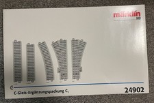 H0 Märklin C-Gleis (mit Bettung) 24902 Ergänzungs-Set C2, Weichen, Gleis, Kurven
