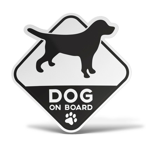 Aufkleber hund bord - aufkleber,