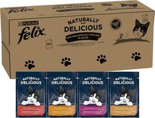Felix Naturally Delicious, Katzennassfutter Country Flavour Sorte (2x40x80g)