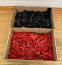 Lego • 1 kg • diverse Legosteine • 0,5 kg schwarz/0,5 kg rot