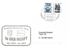 Schiffspost Fregatte Karlsruhe