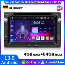 Für VW Polo Sharan Transporter Autoradio 7" GPS NAVI CD DVD Carplay Android 64GB