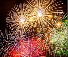 Dummy Feuerwerk, Silvester 