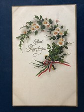 AK Patriotik Fahne Eichenlaub Pfingsten Feldpost  1918