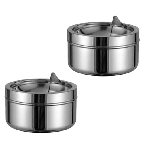 Aschenbecher mit deckel - 2x,