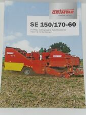 GRIMME SE 150/170-60 2-reihige Kartoffelvollernter Prospekt von 2008 ( 10097 )