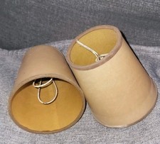 2 x Aufstecklampenschirme VINTAGE Klemmschirm Lampenschirm Aufsteckschirm