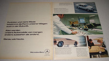 Jahr 1970 orig. Reklame Werbung Mercedes-Benz  Funktion und nicht Mode ...