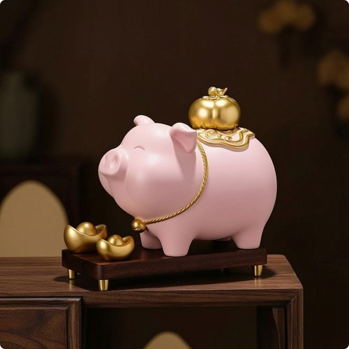 Sparschwein mit sockel - mit,