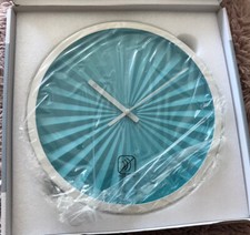 Wanduhr Pastell Blau 30cm lautlos SOMPEX Clocks Florenz NEU