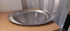 WMF Serviertablett Aufschnittplatte oval silber cromagan ca. 32 x 20 cm