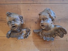 2 Stück   alter Holz Engel