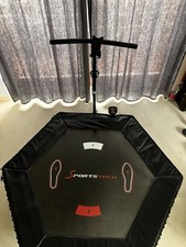 Trampolin Sportstech HTX 100 klappbar  mit Haltegriff schwarz