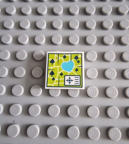 Lego fliese weiß 2x2 bedruckt - lego,