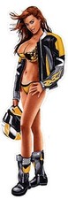 Aufkleber Bikerin Pin Up Girl