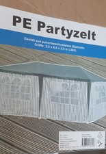 PE Partyzelt 3x6x2,5m für den Außenbereich