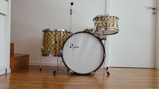 SONOR Teardrop Drumset 1965 White Tiger,  20, 13, 16, 14 (Snare)